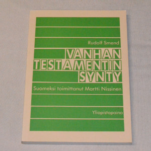 Rudolf Smend Vanhan Testamentin synty