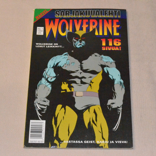 Sarjakuvalehti 07 - 1992 Wolverine