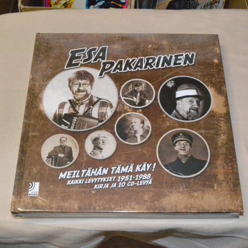 Esa Pakarinen Meiltähän tämä käy! Kaikki levytykset 1951-1988 Kirja ja 10 CD-levyä