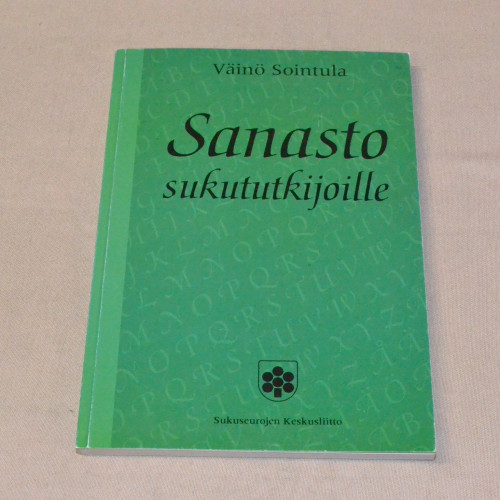 Väinö Sointula Sanasto sukututkijoille