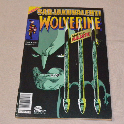 Sarjakuvalehti 08 - 1991 Wolverine