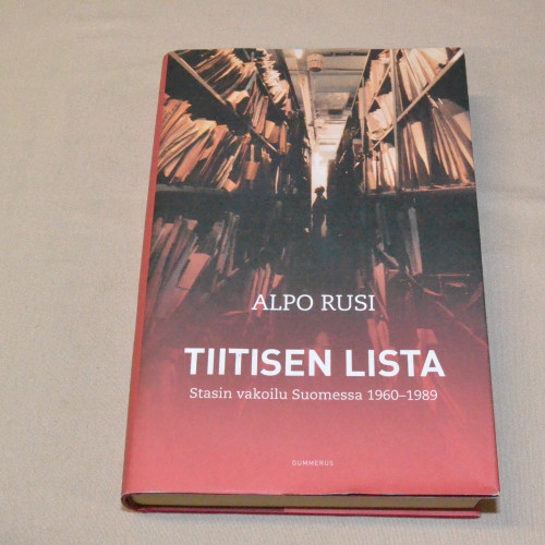 Alpo Rusi Tiitisen lista - Stasin vakoilu Suomessa 1960 - 1989