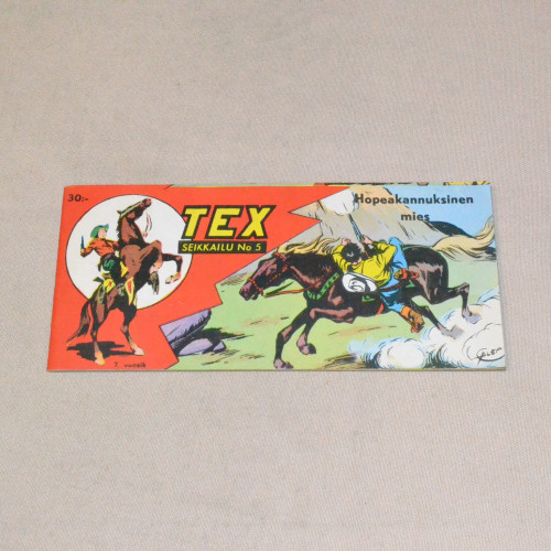 Tex liuska 05 - 1959 Hopeakannuksinen mies (7. vsk)