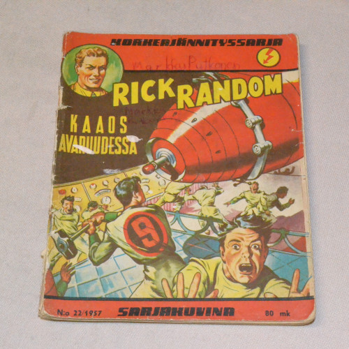 Korkeajännityssarja 22 - 1957 Rick Random Kaaos avaruudessa