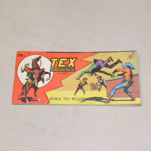 Tex liuska 16 - 1954 Hurja Tex Willer (2. vsk)