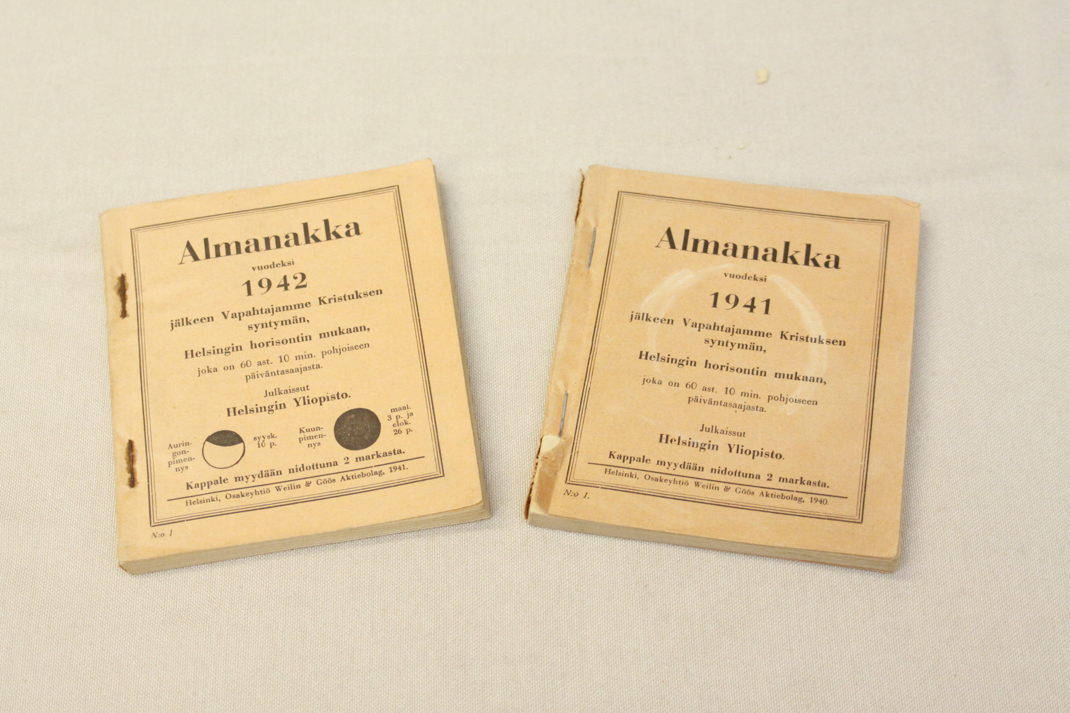 Helsingin yliopiston Almanakka 1941 ja 1942